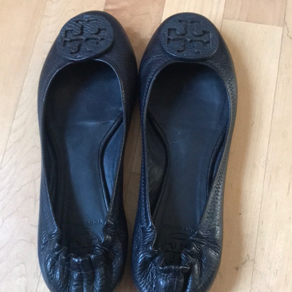 Black Tory Burch Ballet Flats 7.5 Nearly New